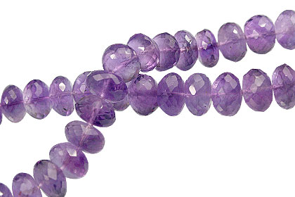 Design 13801: purple amethyst faceted beads