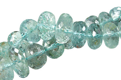 Design 15039: blue aquamarine faceted beads