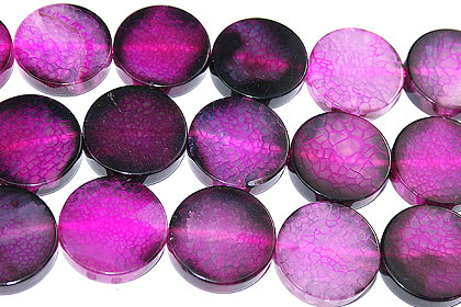 Design 16108: black,red bulk lots coin beads