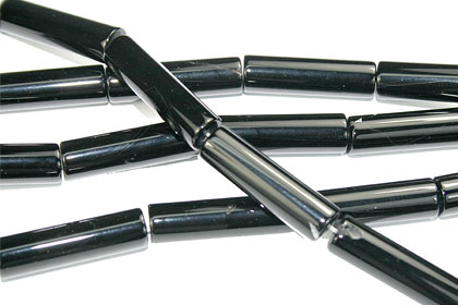 Design 16109: black bulk lots tube beads