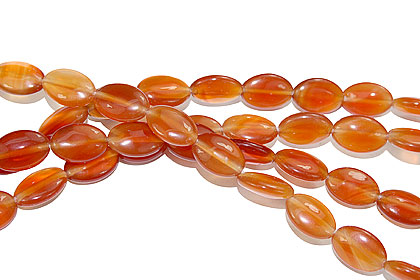 Design 16118: orange bulk lots oval beads