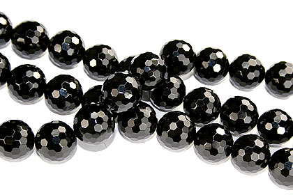 Design 16234: black bulk lots round beads