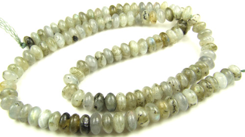 Design 5669: Light Gray labradorite beads