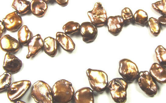 Design 5740: Brown pearl beads