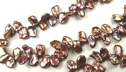 Design 5741: Brown pearl beads