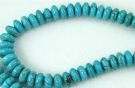 Design 5750: Blue magnesite beads