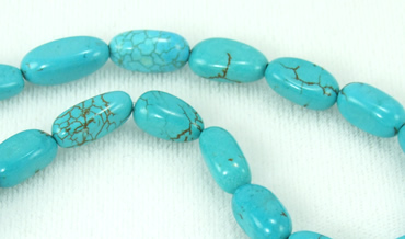Design 5753: Blue magnesite beads