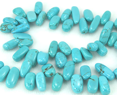 Design 5755: Blue magnesite beads