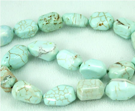 Design 5758: Blue magnesite beads