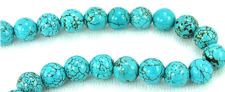 Design 5760: Blue magnesite beads