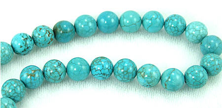 Design 5761: Blue magnesite beads