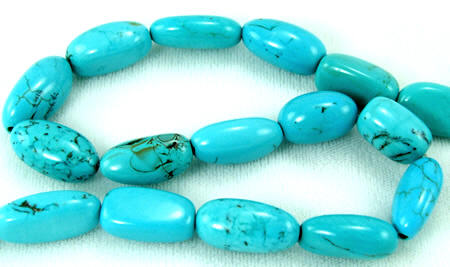 Design 5763: Blue magnesite beads