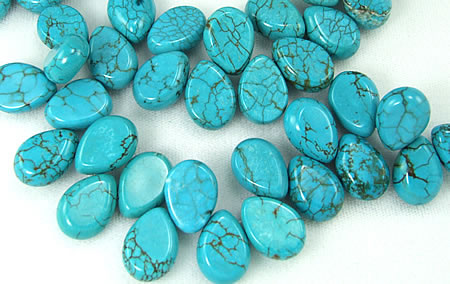 Design 5764: Blue magnesite beads