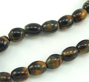 Design 5793: Brown tiger eye beads