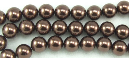 Design 5801: Brown mother-of-pearl beads
