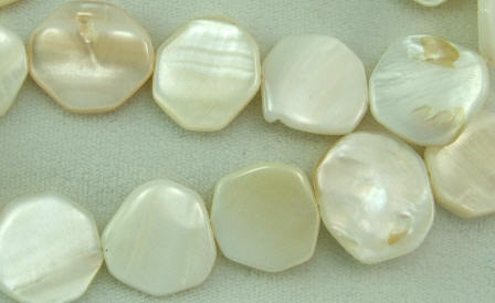 Design 5814: White shell beads