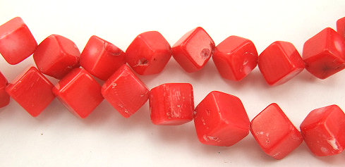 Design 5847: Red coral beads
