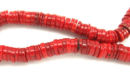 Design 5849: Red coral beads