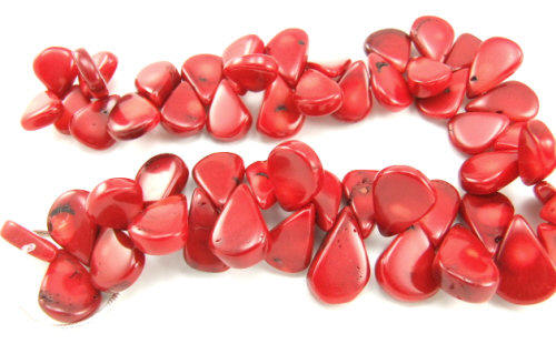 Design 5851: red coral beads