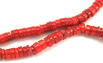 Design 5856: Red coral beads