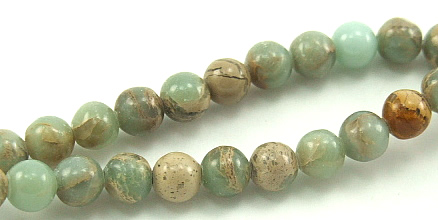 Design 5897: Green jasper beads