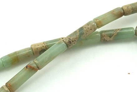 Design 5899: Green jasper beads