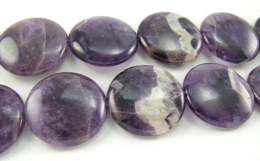 Design 5900: Purple amethyst coin beads