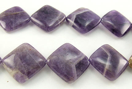 Design 5903: Purple amethyst square beads