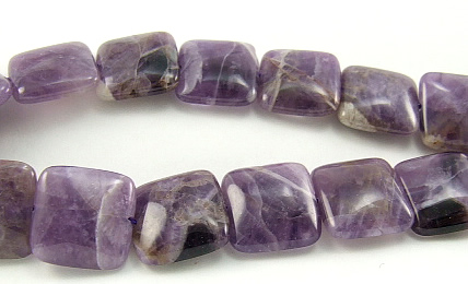 Design 5907: purple amethyst square beads