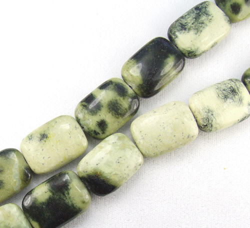 Design 5915: Green cheetah jasper beads