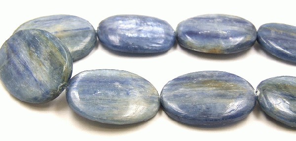 Design 5942: Blue kyanite oval beads