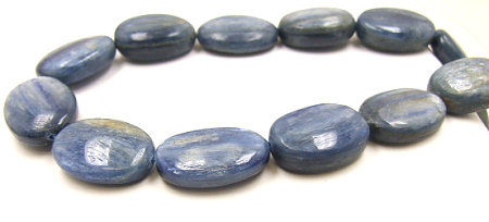 Design 5943: Blue kyanite oval beads