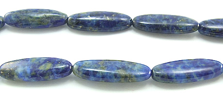 Design 5957: Blue lapis lazuli oval beads