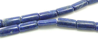 Design 5962: Blue lapis lazuli tube beads