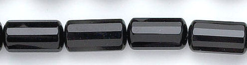Design 6068: black black onyx faceted beads