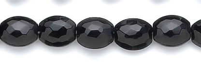 Design 6072: black black onyx faceted beads