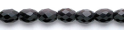 Design 6080: black black onyx faceted beads