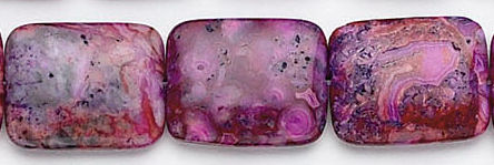 Design 6089: purple, red, pink crazy-lace agate beads
