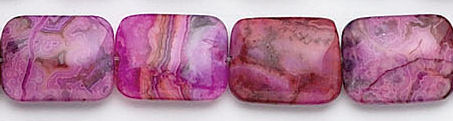 Design 6090: purple, red, pink crazy-lace agate beads