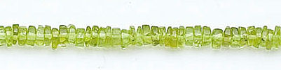 Design 6107: green peridot beads