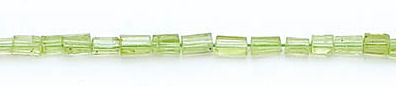 Design 6111: green peridot faceted beads