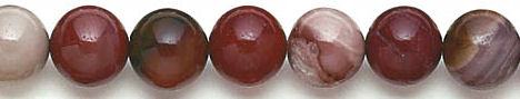 Design 6120: green, brown, red imperial jasper beads