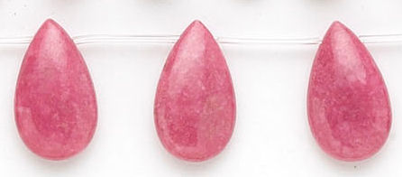 Design 6122: red, pink rhodonite beads