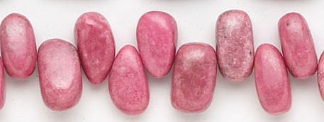 Design 6123: red, pink rhodonite beads