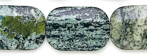 Design 6213: green, blue, black jasper beads