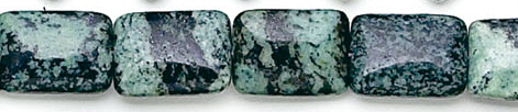 Design 6218: green, blue, black jasper beads