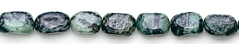 Design 6221: green, blue, black jasper beads