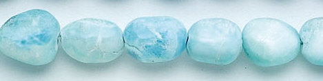 Design 6256: blue, white hemimorphite beads