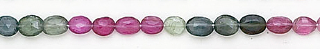Design 6565: multi tourmaline faceted, oval beads