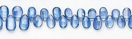 Design 6570: blue kyanite briolettes beads